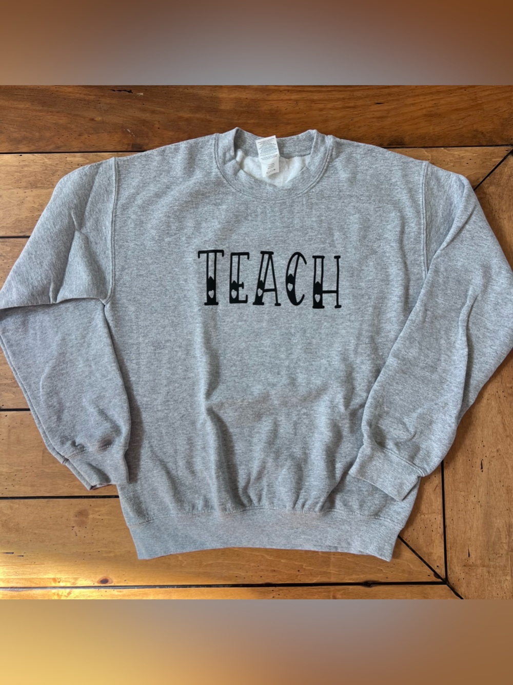 Gray TEACH Crewneck Sweatshirt